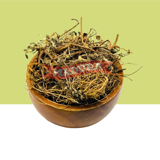 Wooden bowl filled with BhringarajDried