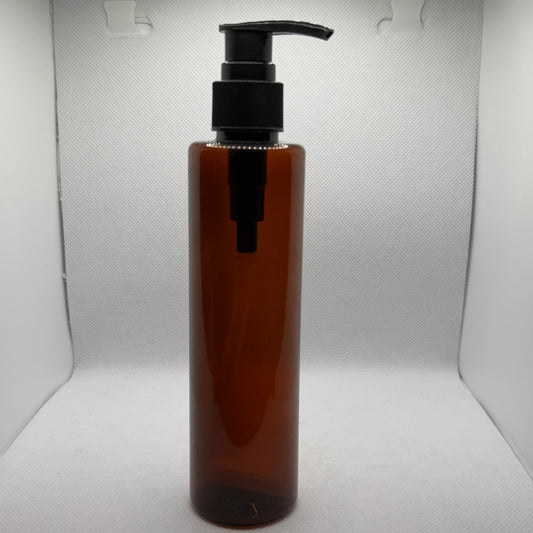 PET Sleek Bottle - BLACK LOTION PUMP - 200mL