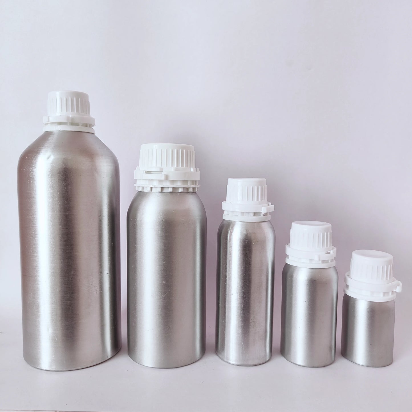 Aluminium Bottle - Smooth Finish - Round - 1L
