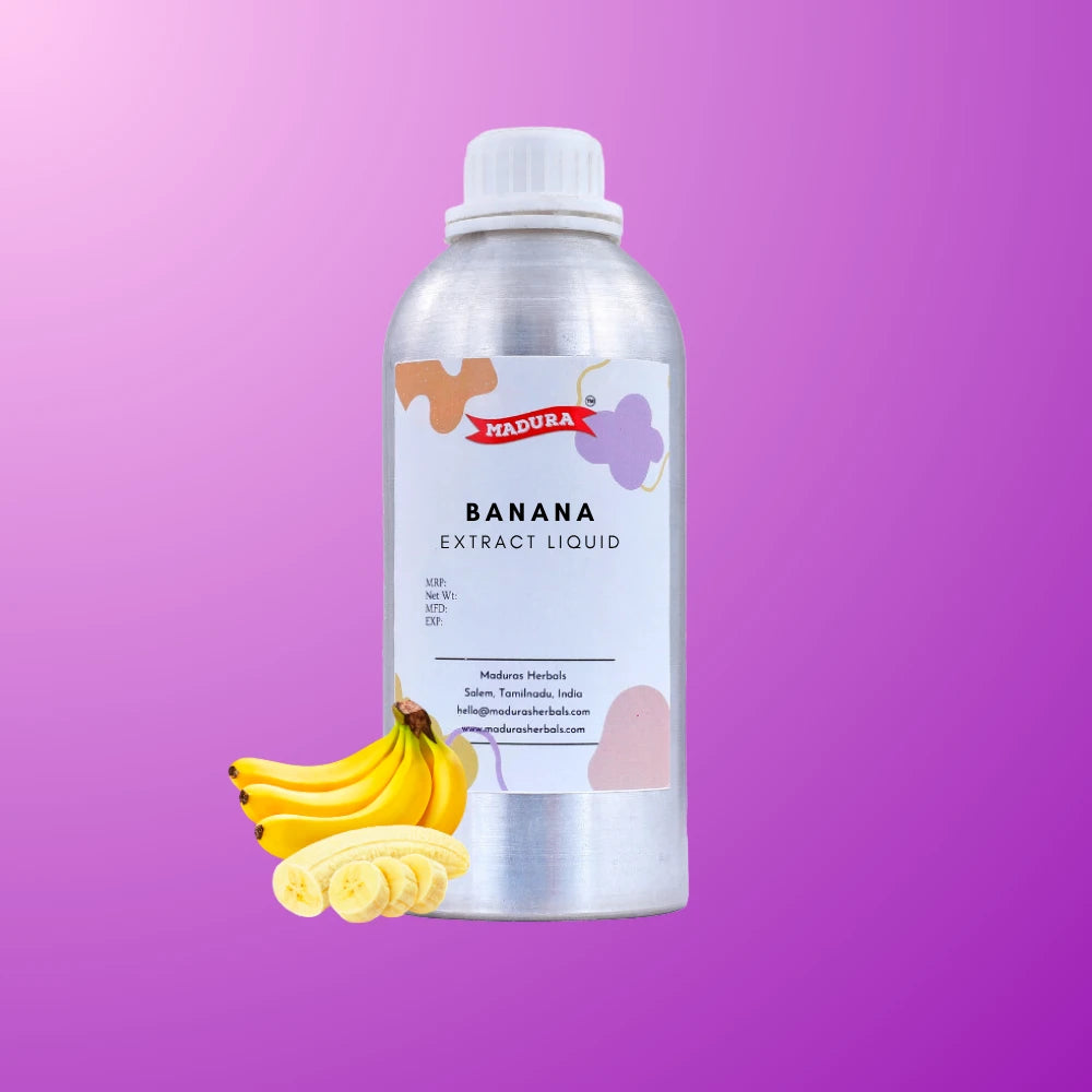 A Aluminium Bottle with Banana Extract Liquid