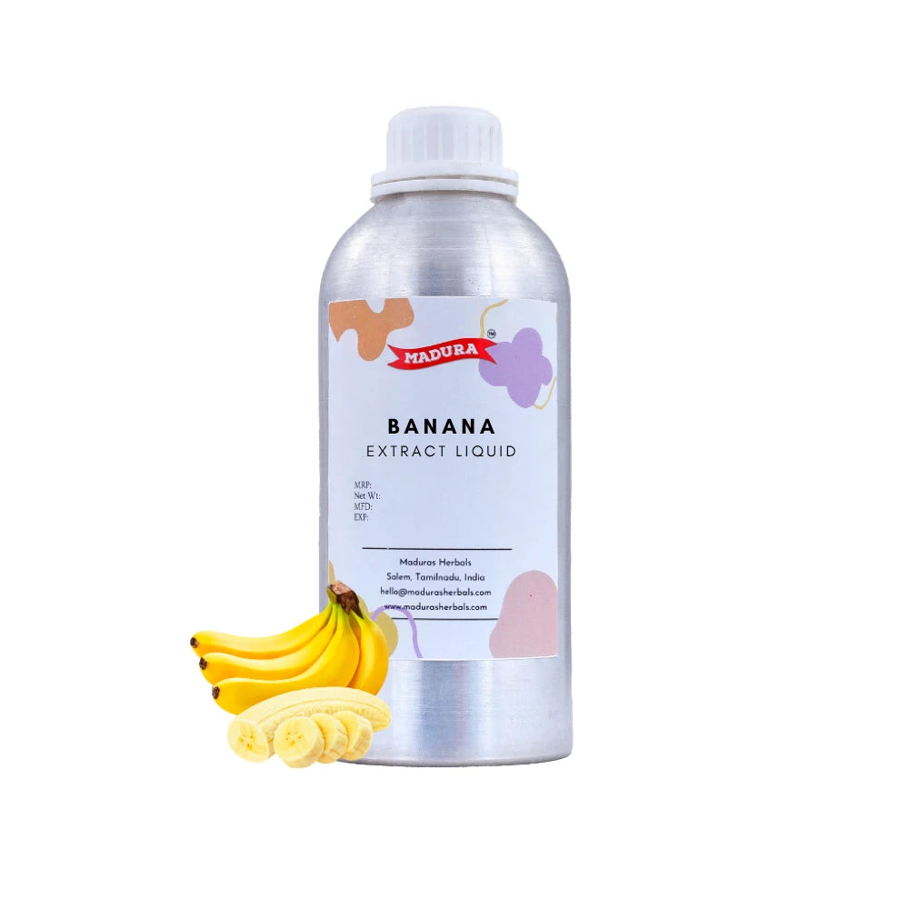 A Aluminium Bottle with Banana Extract Liquid