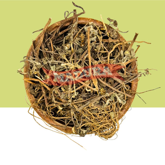 Wooden bowl filled with BhringarajDried