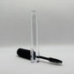 eyelash brush mascara container with white background