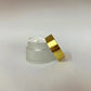 Glass Jar - Frosted - Gold Cap - 30gms