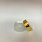 Glass Jar - Frosted - Gold Cap - 30gms