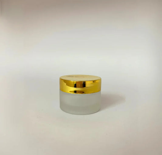 Glass Jar - Frosted - Gold Cap - 30gms