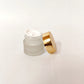 Glass Lip Balm Container - Gold Cap - 10g