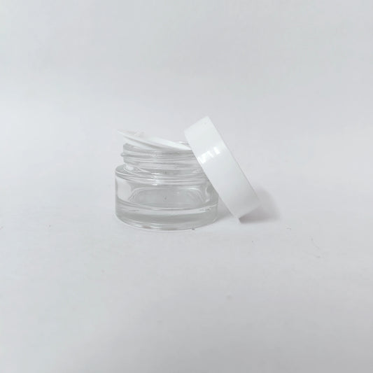 Acrylic - Lip Balm Container - White Cap - 8g