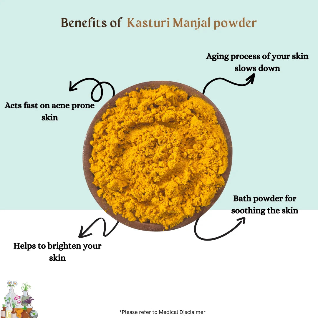 Kasturi Manjal Powder- Wild Turmeric