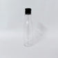 PET Asta Bottle - Clear - 24mm Black Flip Cap - 200mL