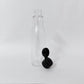 PET Asta Bottle - Clear - 24mm Black Flip Cap - 200mL