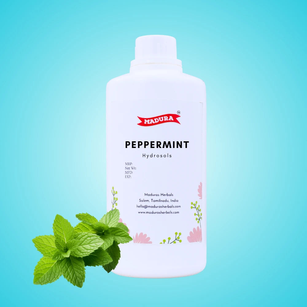 A Plastic Bottle With Peppermint Hydrosols