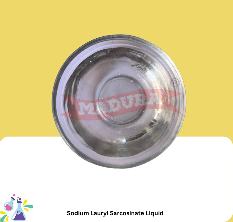 A Glass bowl with SodiumLaurylSarcosinateLiquid