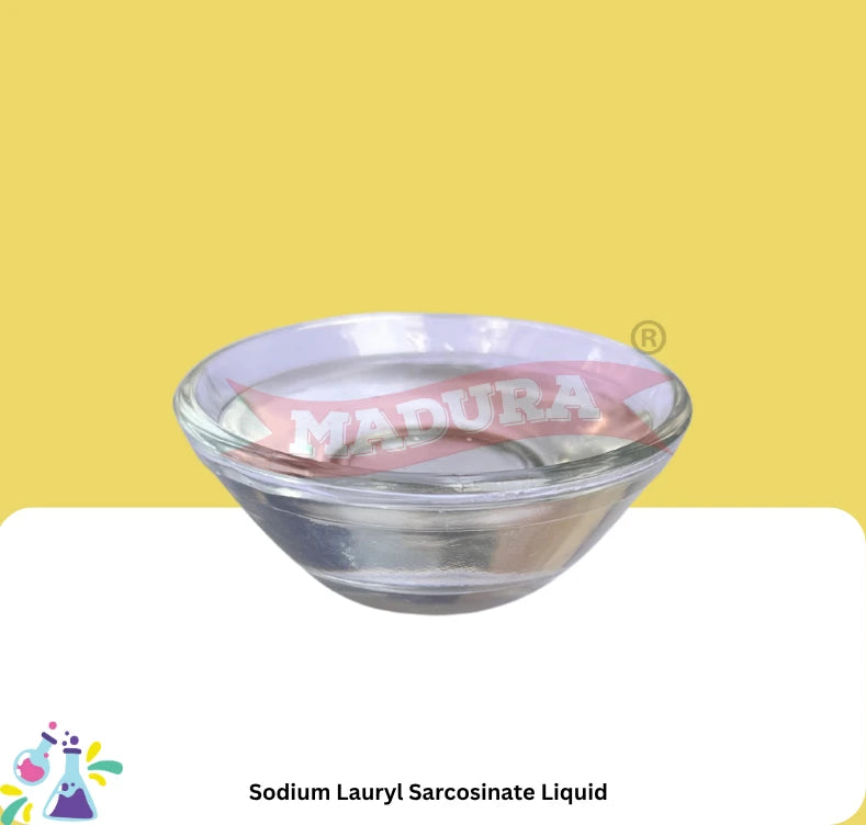A Glass bowl with SodiumLaurylSarcosinateLiquid